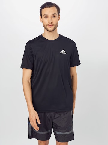 Tricou funcțional 'Aeroready Designed To Move' de la ADIDAS SPORTSWEAR pe negru: față