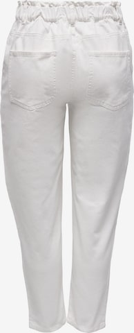 JDY Regular Trousers 'ZIZZY' in White