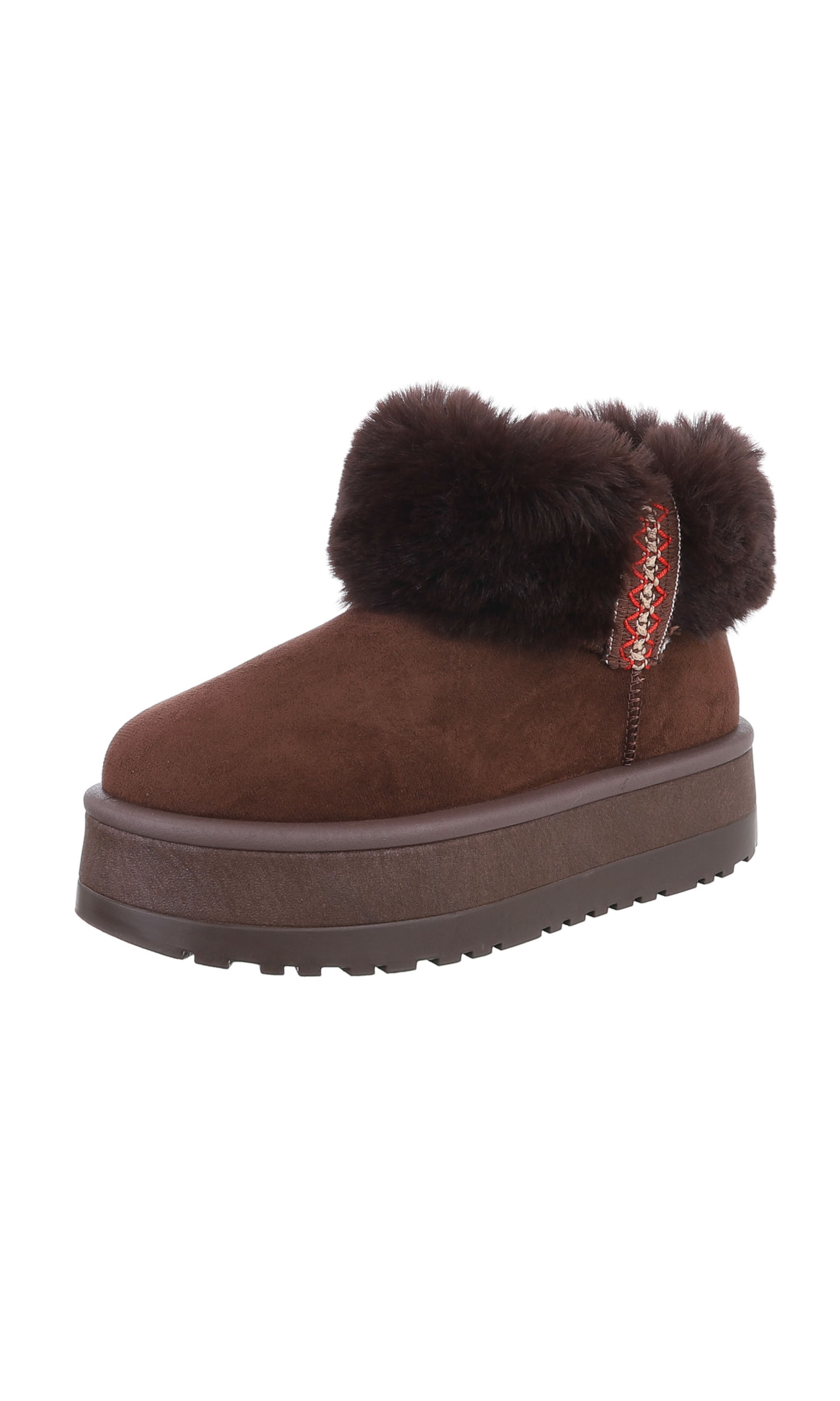 Ital-Design Snow Boots in Brown: front