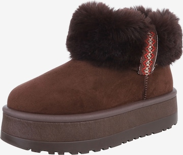 Ital-Design Snow Boots in Brown: front