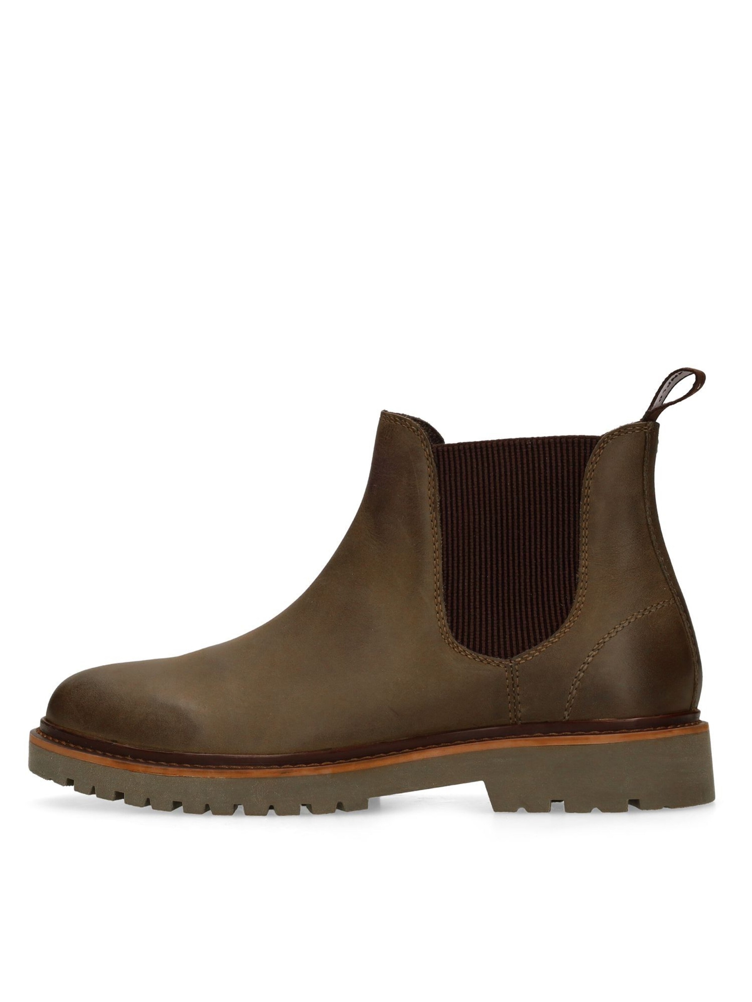 MANFIELD Chelsea Boots in Grün