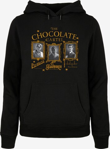 ABSOLUTE CULT Sweatshirt 'Wonka - The Chocolate Cartel' in Schwarz: predná strana