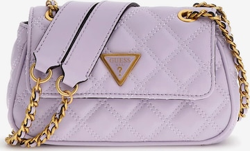 GUESS - Mala de ombro 'Giully' em roxo: frente