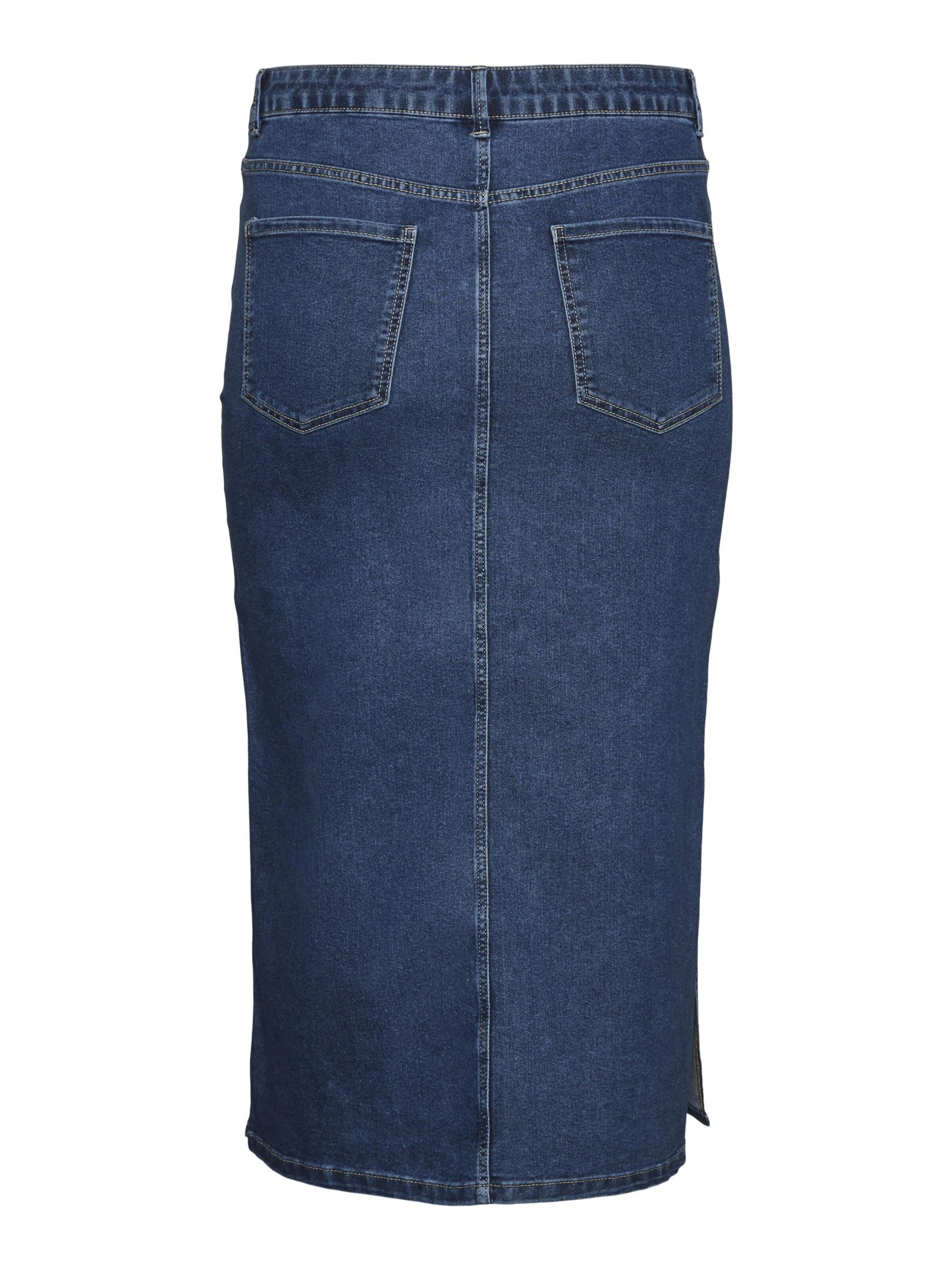 Vero Moda Curve Nederdel 'Serena' i blå