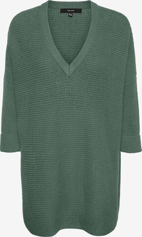 Vero Moda Curve Пуловер в зелено: отпред