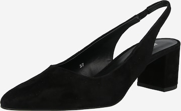 ABOUT YOU Lahtise kannaosaga kontsakingad 'Aurelia', värv must: eest vaates