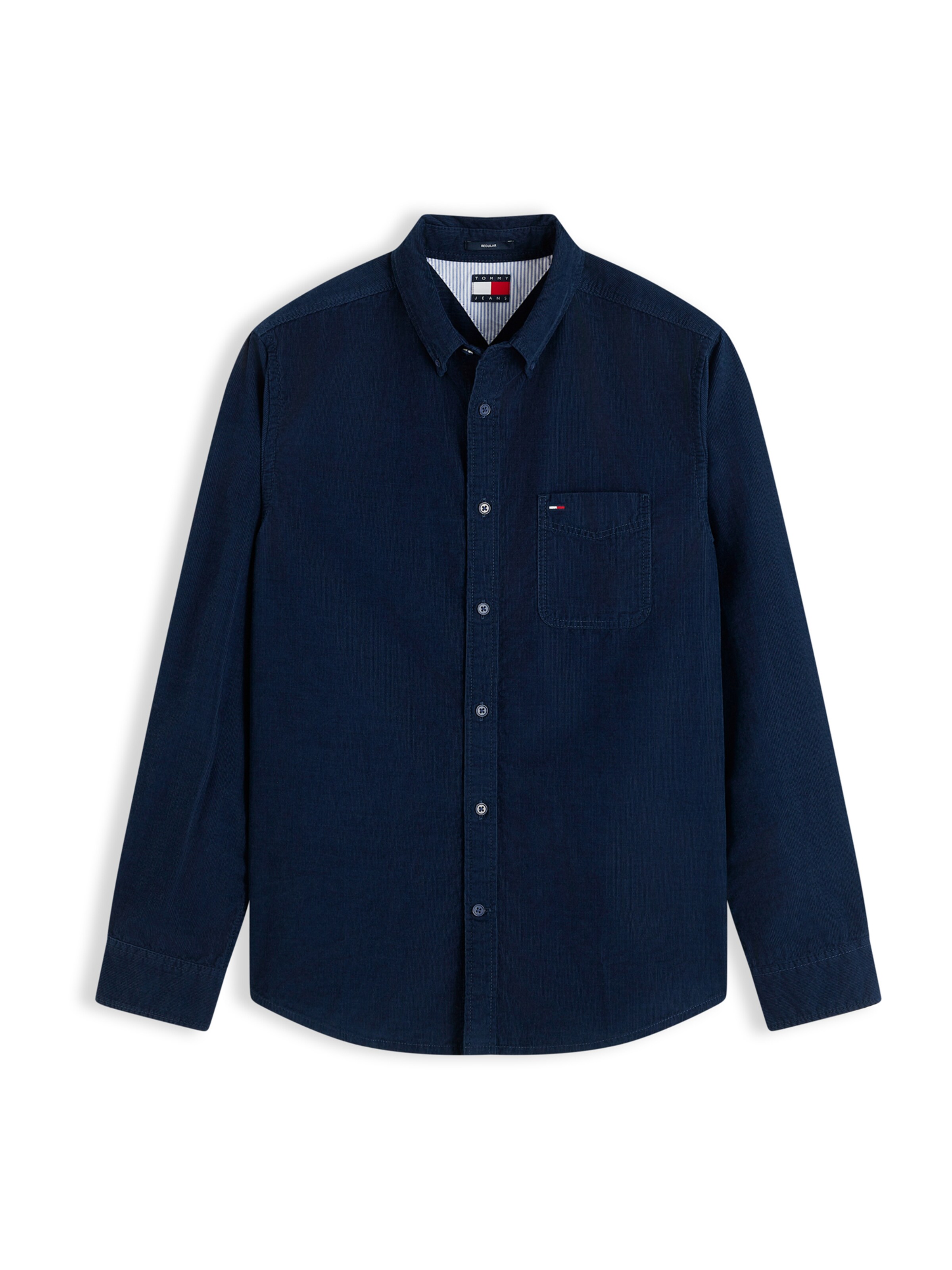 Tommy Jeans - Regular Fit Camisa em azul: frente