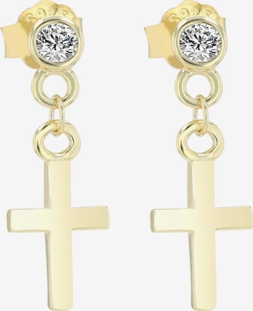 Akzent Ohrringe 'Christmar, 925 Sterlingsilber, langlebig' in Gold: Vorderseite