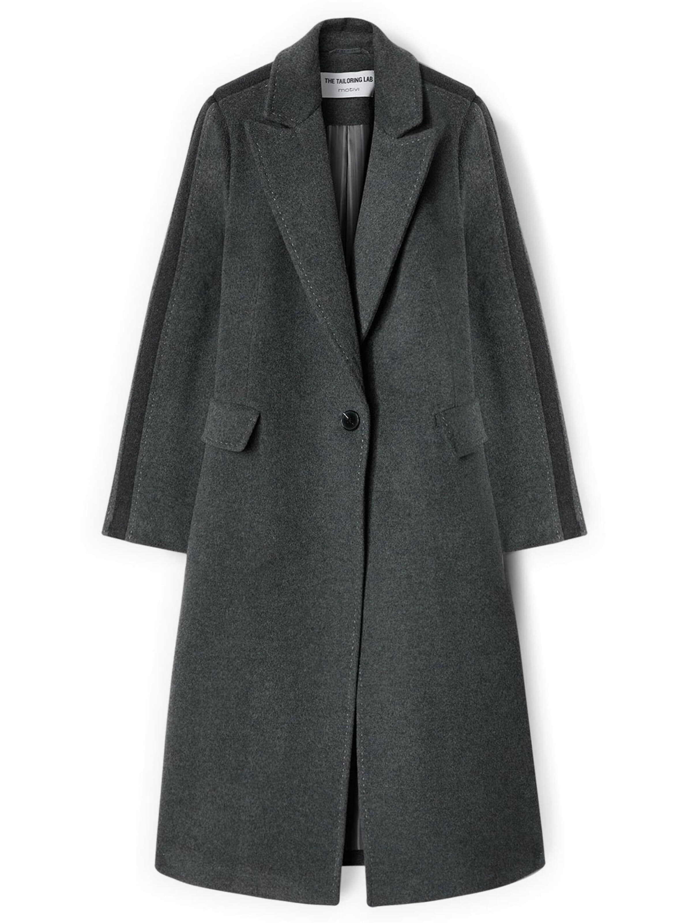 Cappotto invernale di MOTIVI in grigio: frontale
