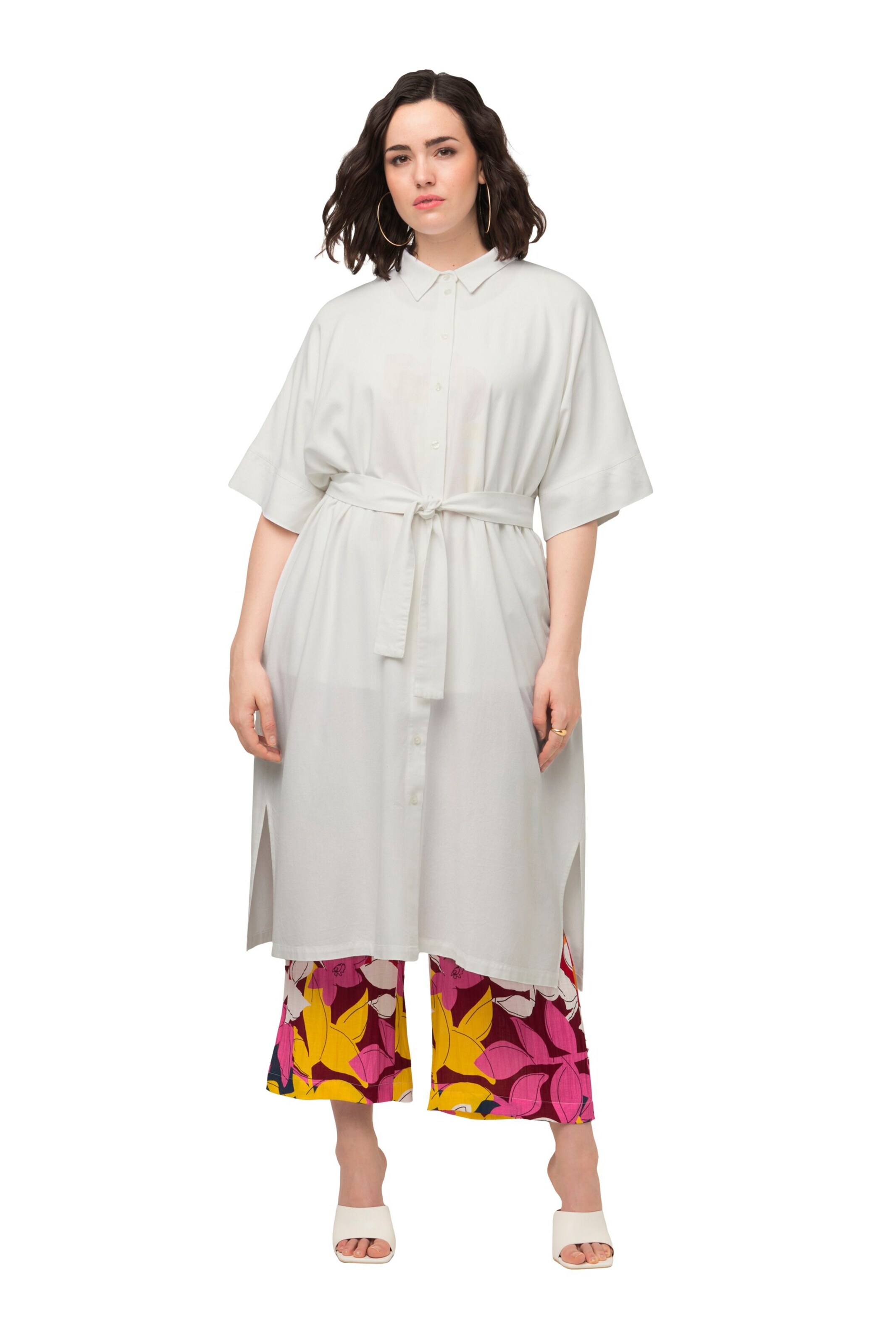 Ulla Popken Dress in White: front