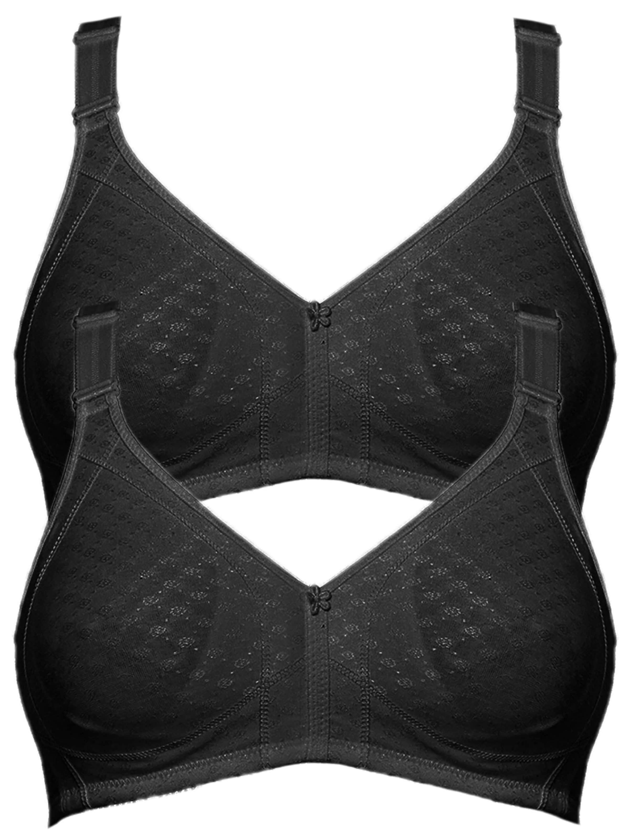 SUSA Bra 'Topsy' in Black: front