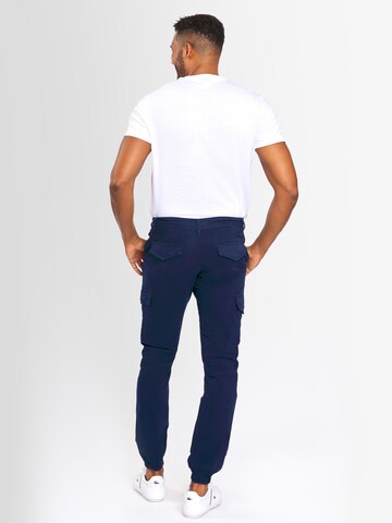 Alessandro Salvarini Tapered Cargobroek 'AS260' in Blauw