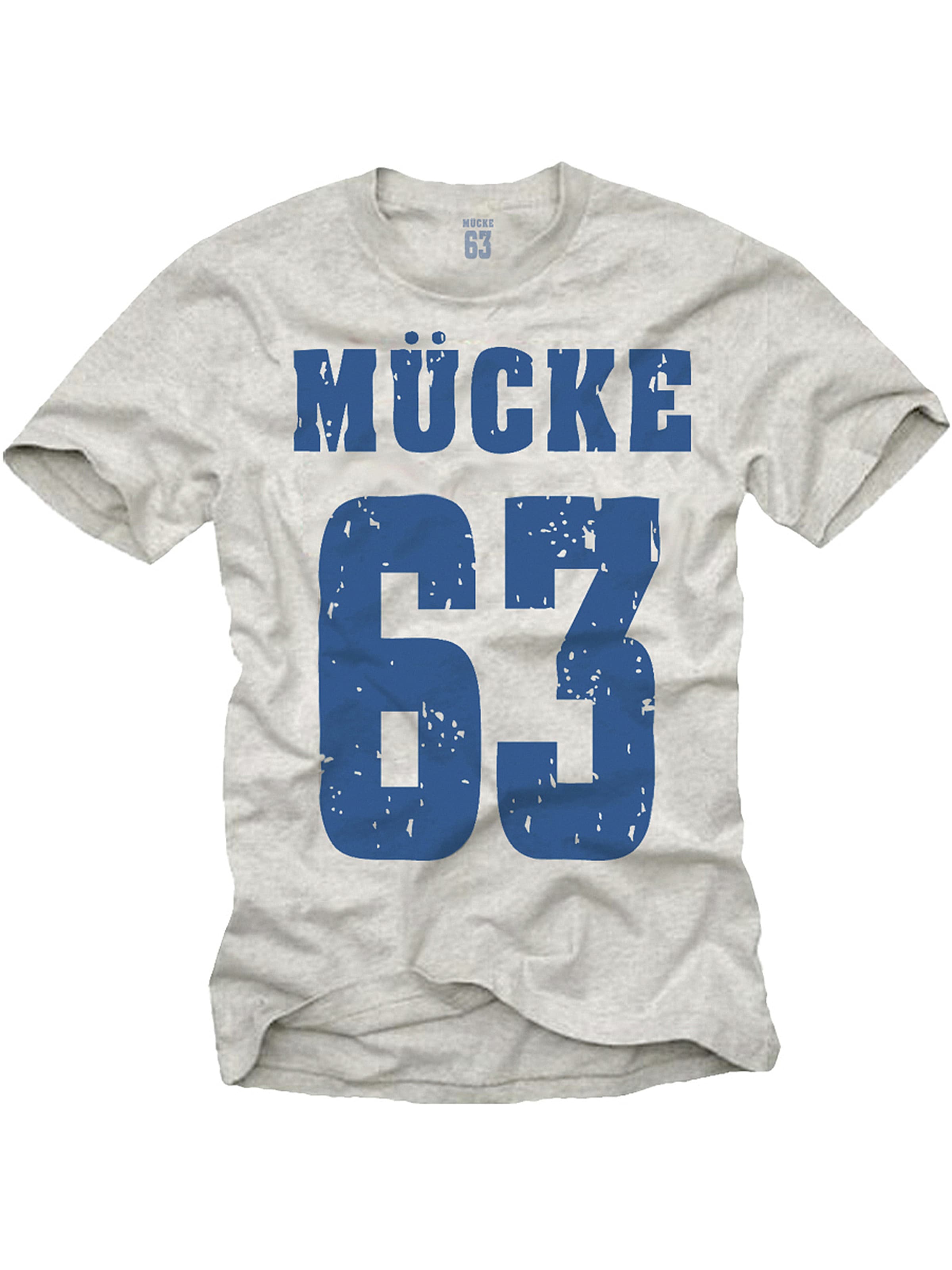 MAKAYA Shirt 'Mücke 63' in Grey: front