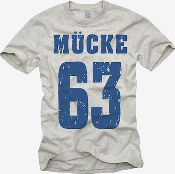 MAKAYA Shirt 'Mücke 63' in Grey: front