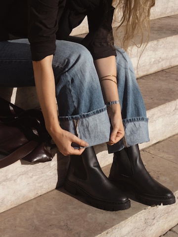 nae Vegan Shoes Kozačky – černá