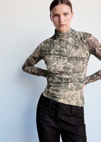 Tricou 'BETTY' de la MANGO pe bej: față