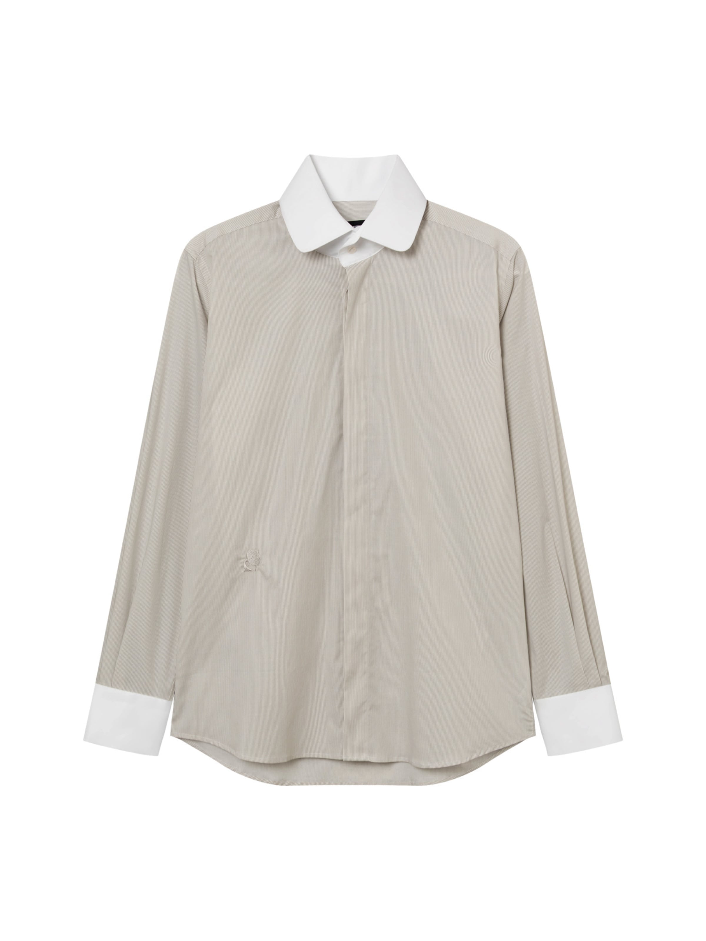 Chemise ' 605148 ' Karl Lagerfeld en marron : devant