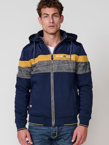 KOROSHI Sweatvest in Blauw: voorkant