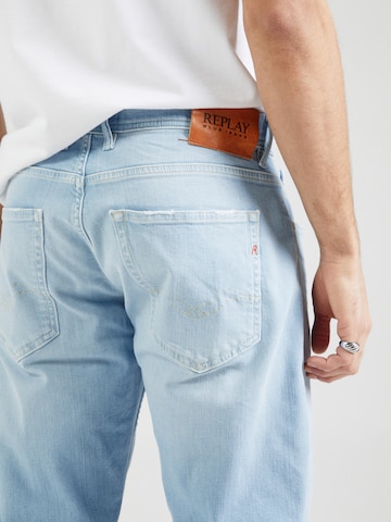 REPLAY regular Jeans 'GROVER' i blå