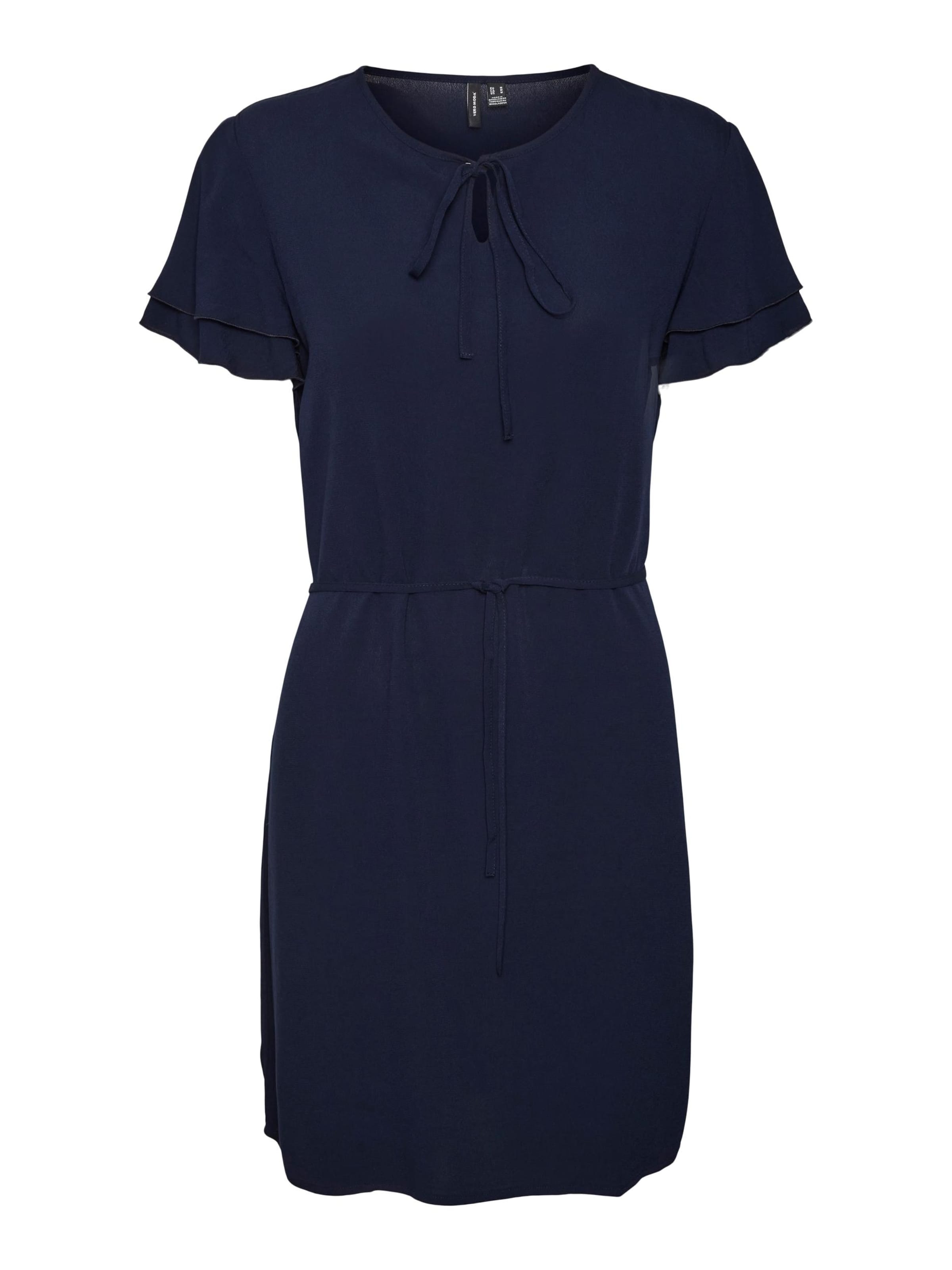 VERO MODA Jurk 'CECILIA' in Blauw: voorkant