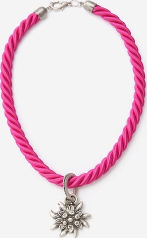 Allgäu Rebell Kette 'Marlene' in Pink: Vorderseite