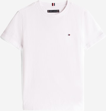 TOMMY HILFIGER Shirt 'Essential Flag Embroidery' in Weiß: Vorderseite