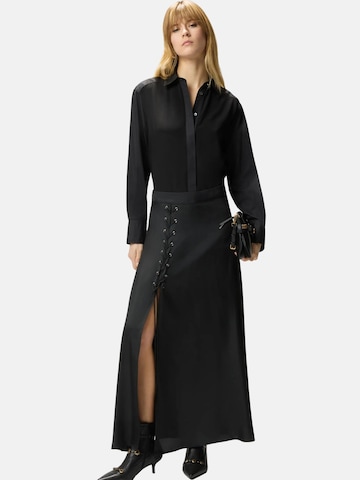 PINKO Kjol 'PINKO CARRARA GONNA TWILL FLUIDO GONNA' i svart: framsida