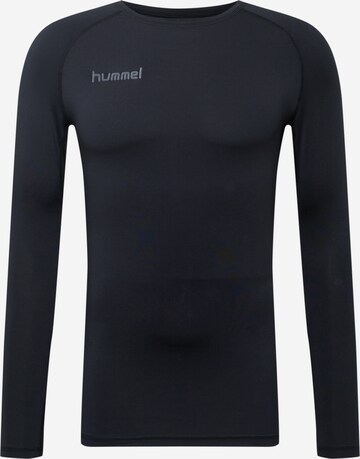 Hummel - Camiseta térmica en negro: frente