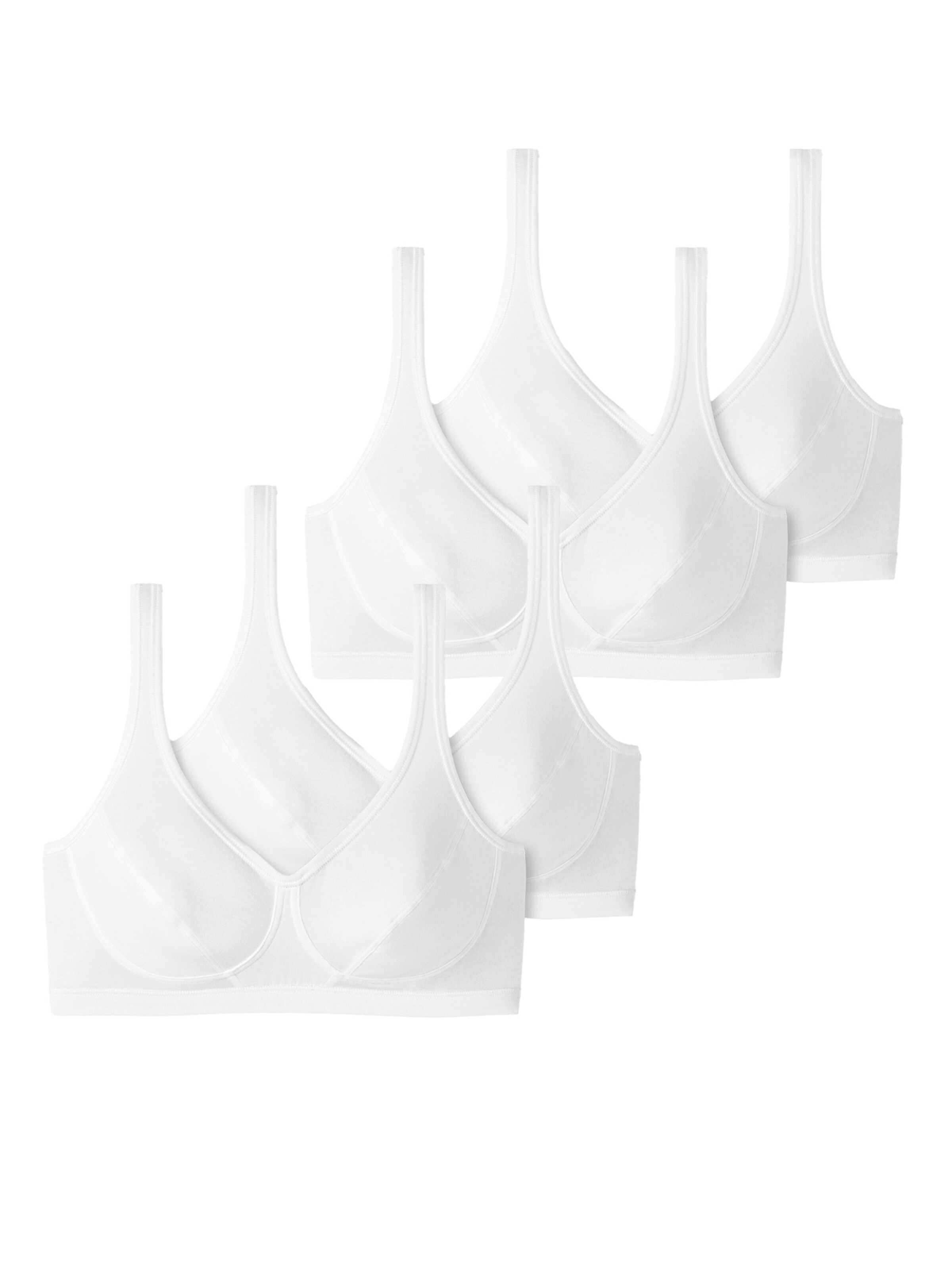 SCHIESSER Bustier BH '95/5' in Wit: voorkant