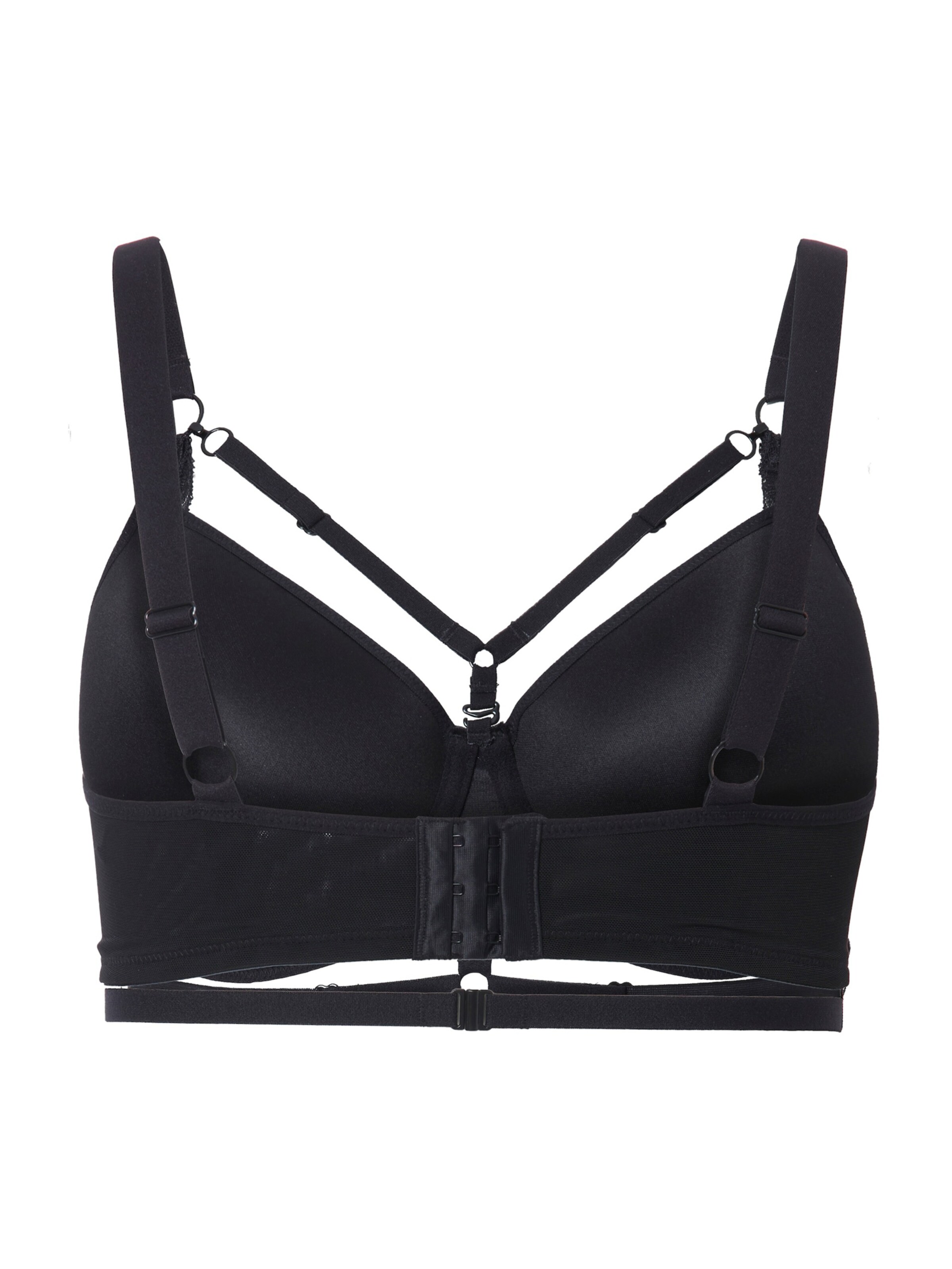 Ulla Popken T-shirt BH i sort