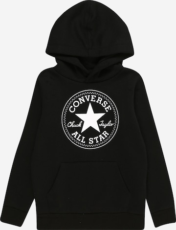 CONVERSE - Sudadera en negro: frente