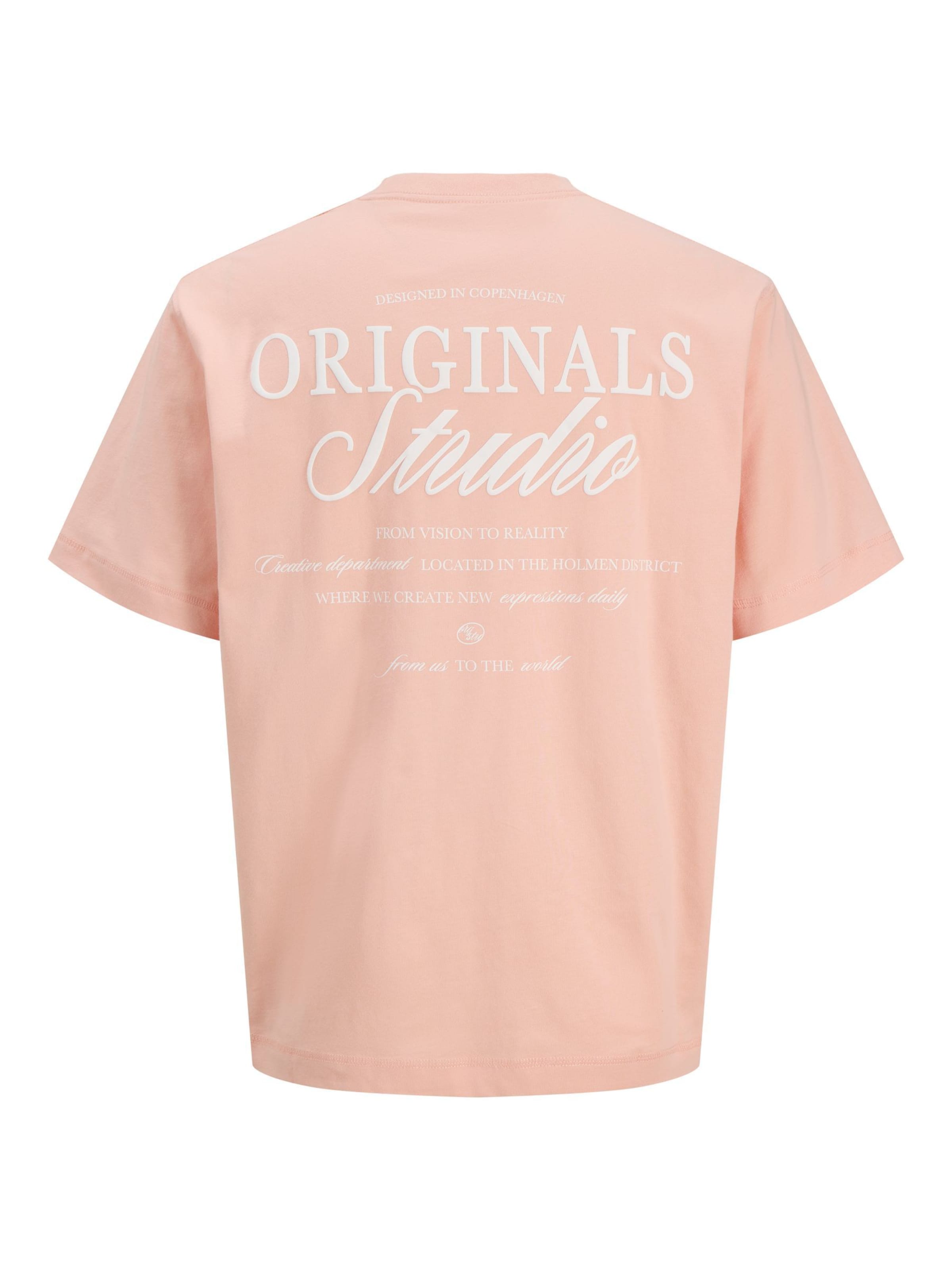 JACK & JONES T-Shirt 'JORNorrebro' in Pink