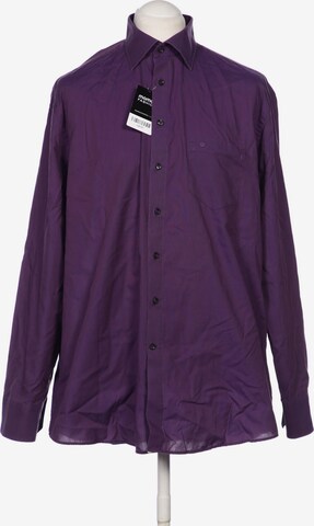 SEIDENSTICKER Button Up Shirt in XL in Purple: front