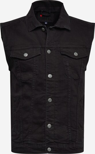 Denim Project Vest 'Kash' in black denim, Item view
