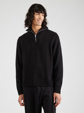 JACK & JONES Pullover 'JORFREDERIKSBERG' in Schwarz: Vorderseite