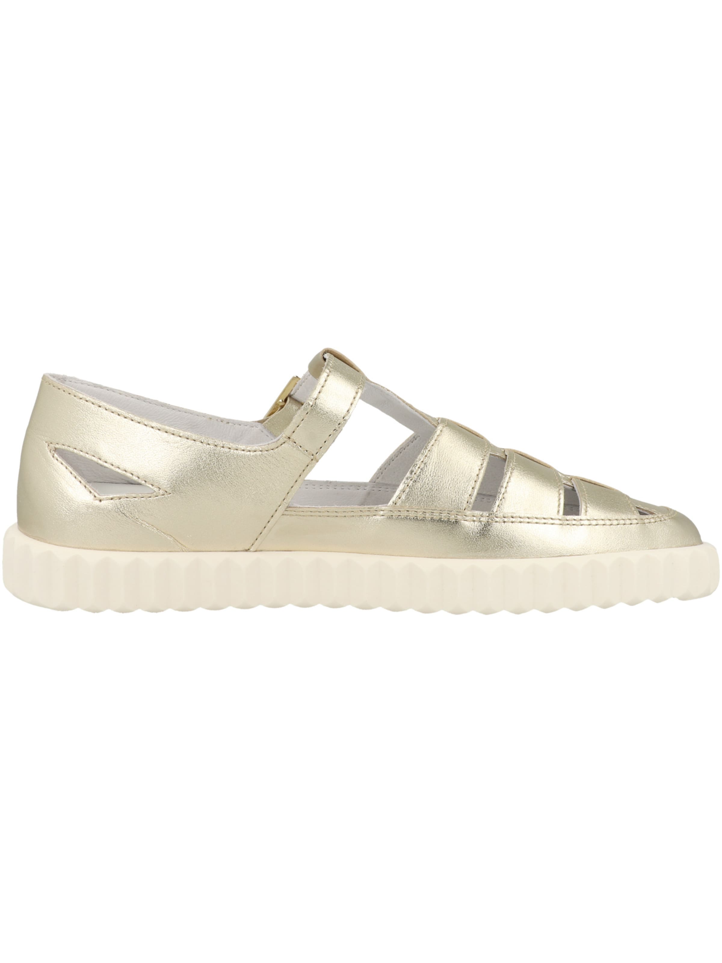 Voile blanche Strap sandal 'Spidy' in Gold