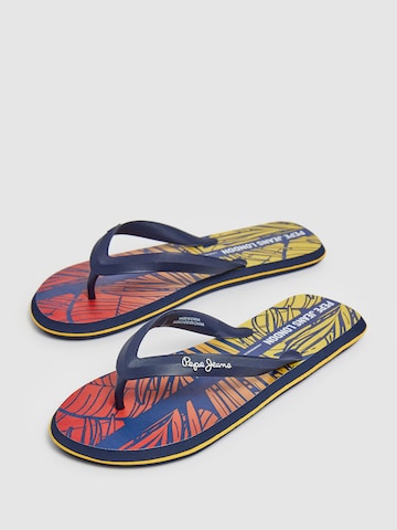 Pepe Jeans Beach & Pool Shoes 'WHALE PALM' in Blue