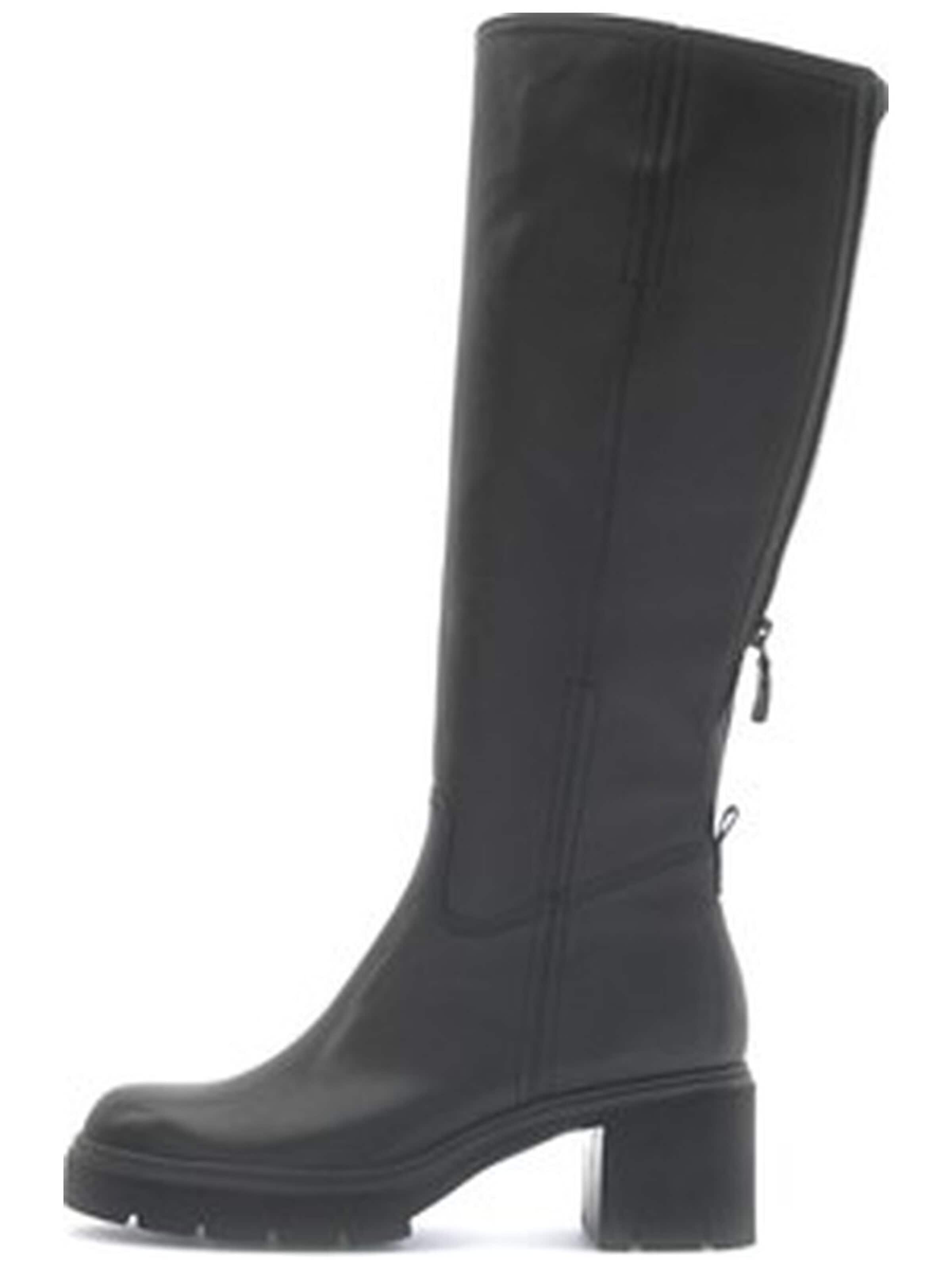 GABOR Boots 'Stiefel Damen 71.879.27 Echtleder in schwarz'‌‌‌‌‌‌‌‌‌‌ in Schwarz: Vorderseite