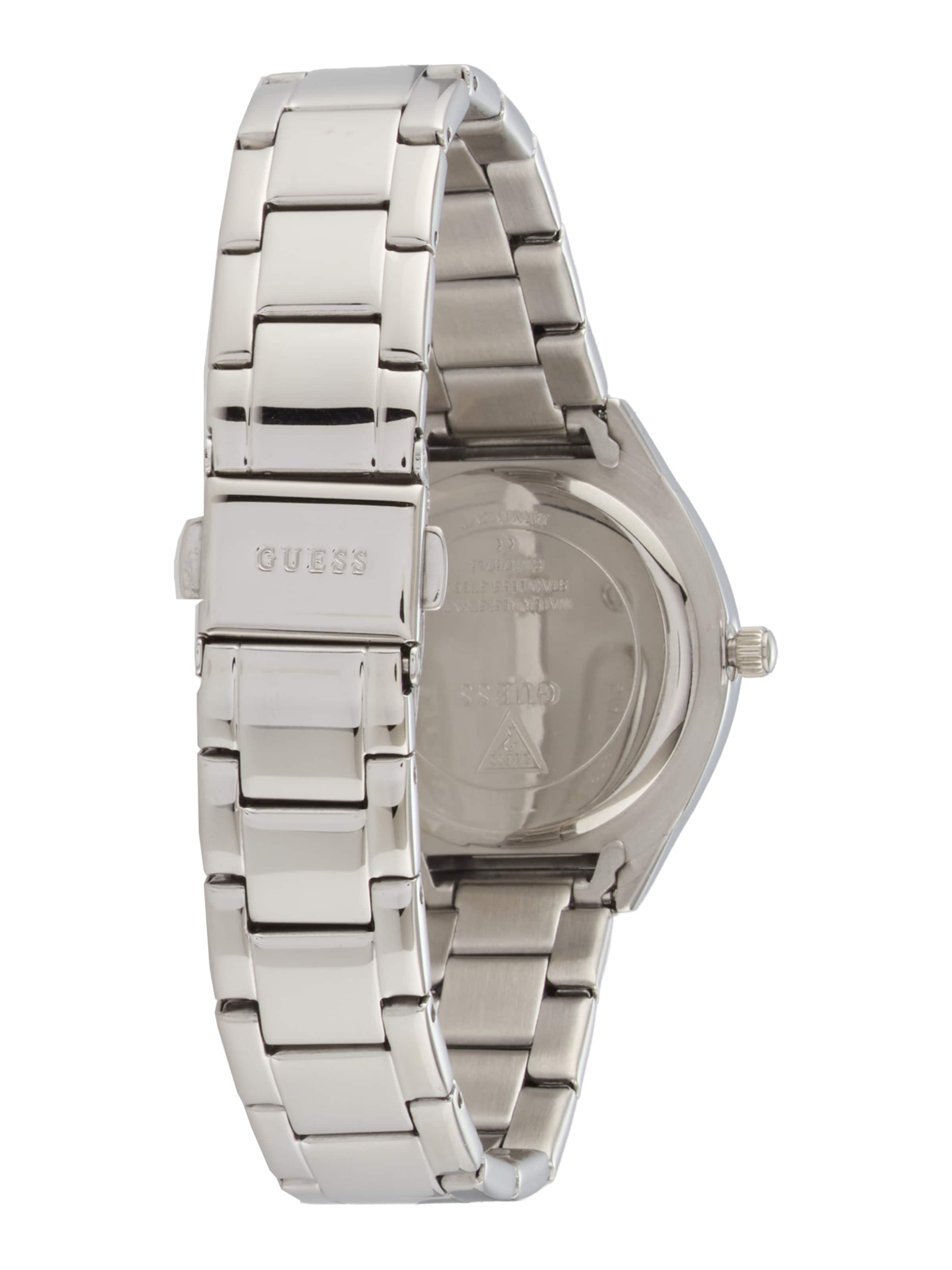 Ceas analogic 'Charlotte' de la GUESS pe argintiu