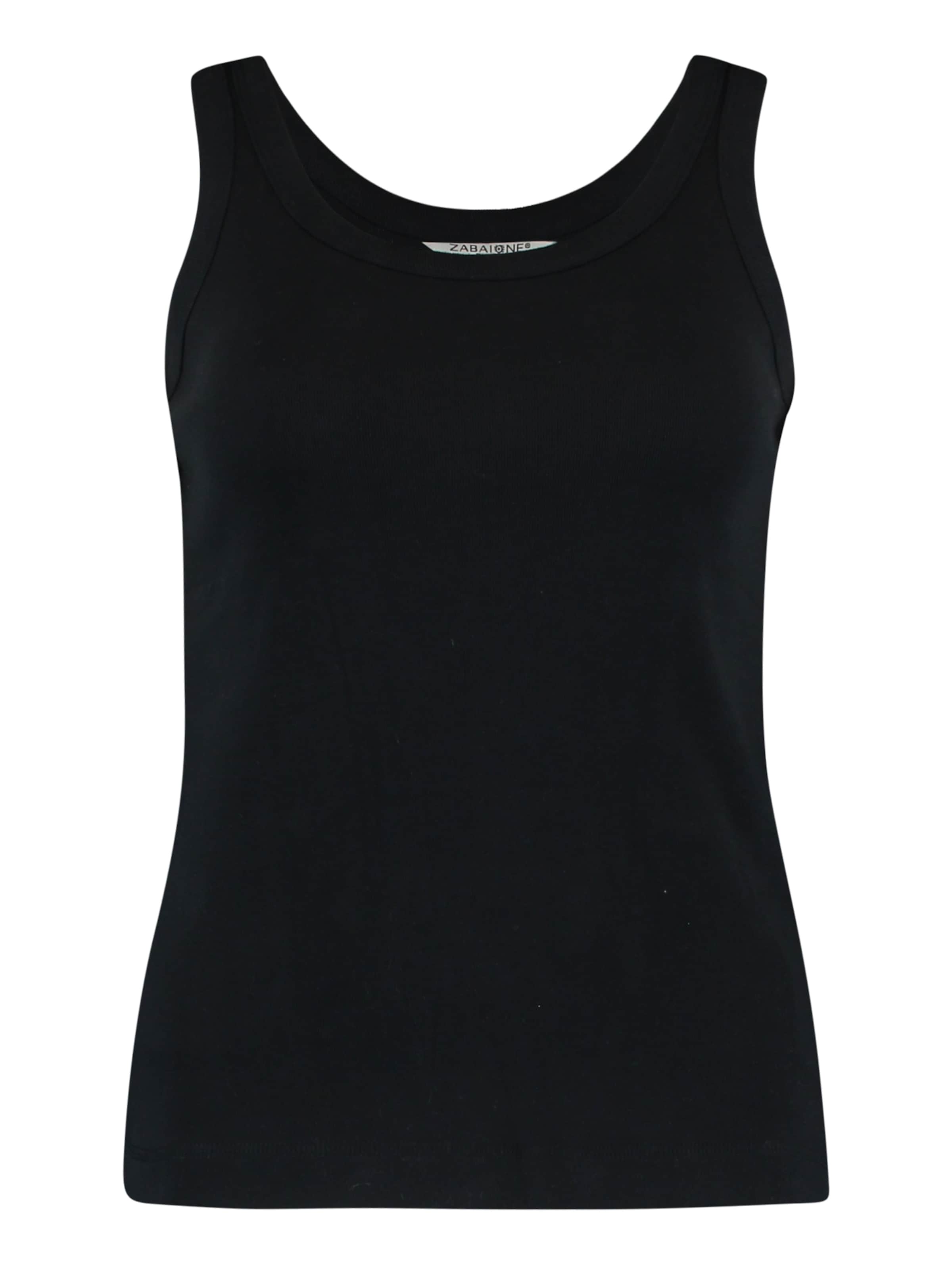 ZABAIONE Top 'Suri' in Black: front