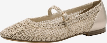 Tamaris Ballerina met riempjes in Goud: voorkant