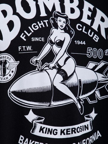 King Kerosin Shirt 'Bombers' in Black