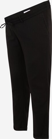 Regular Pantalon 'Beach' Mamalicious Curve en noir : devant