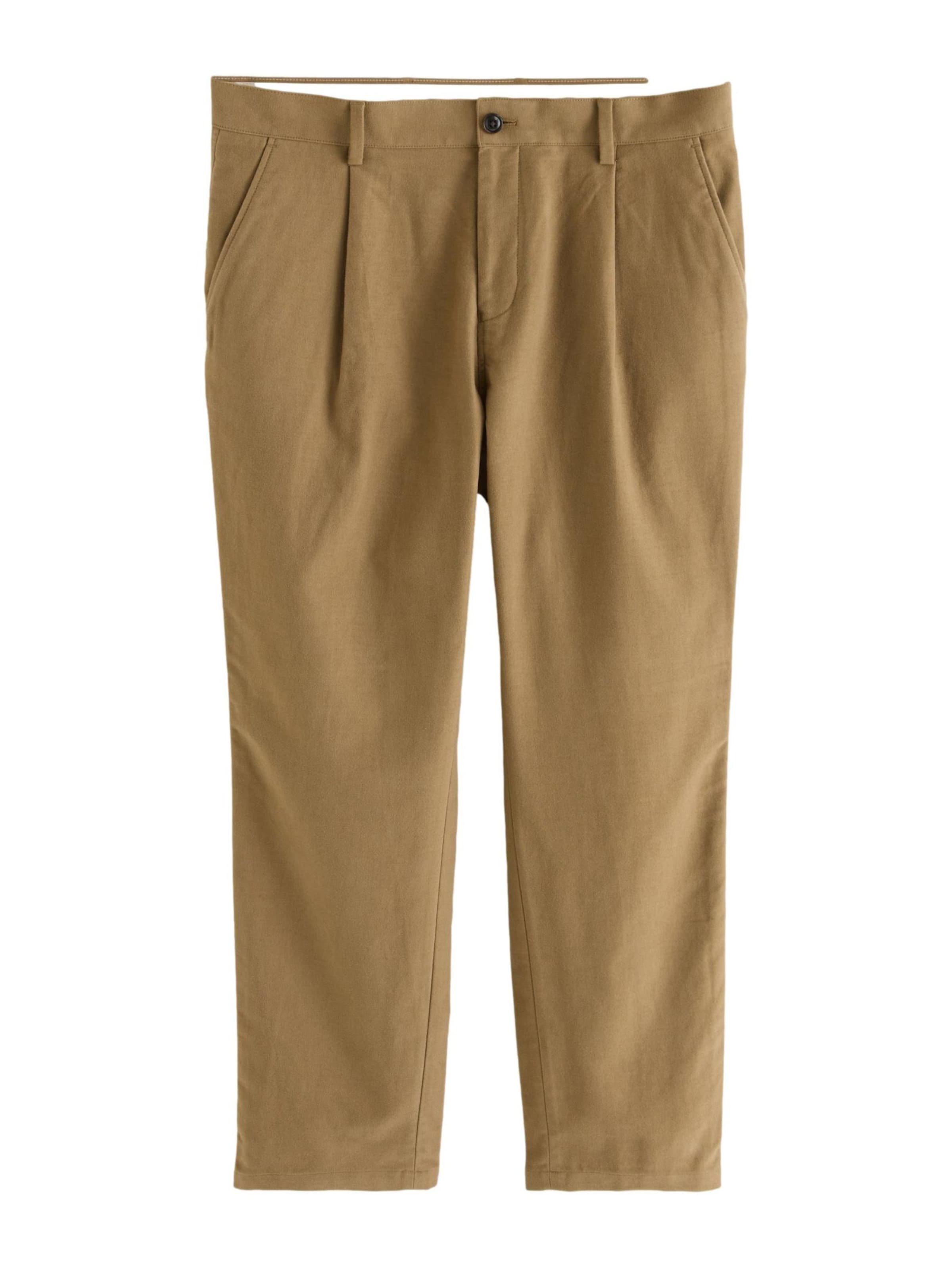 Loosefit Pantalon à pince Next en marron : devant