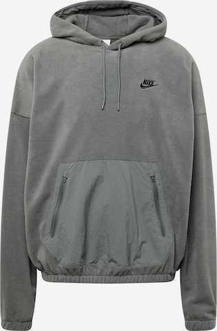 Sweat-shirt 'CLUB+ Polar' Nike Sportswear en gris : devant