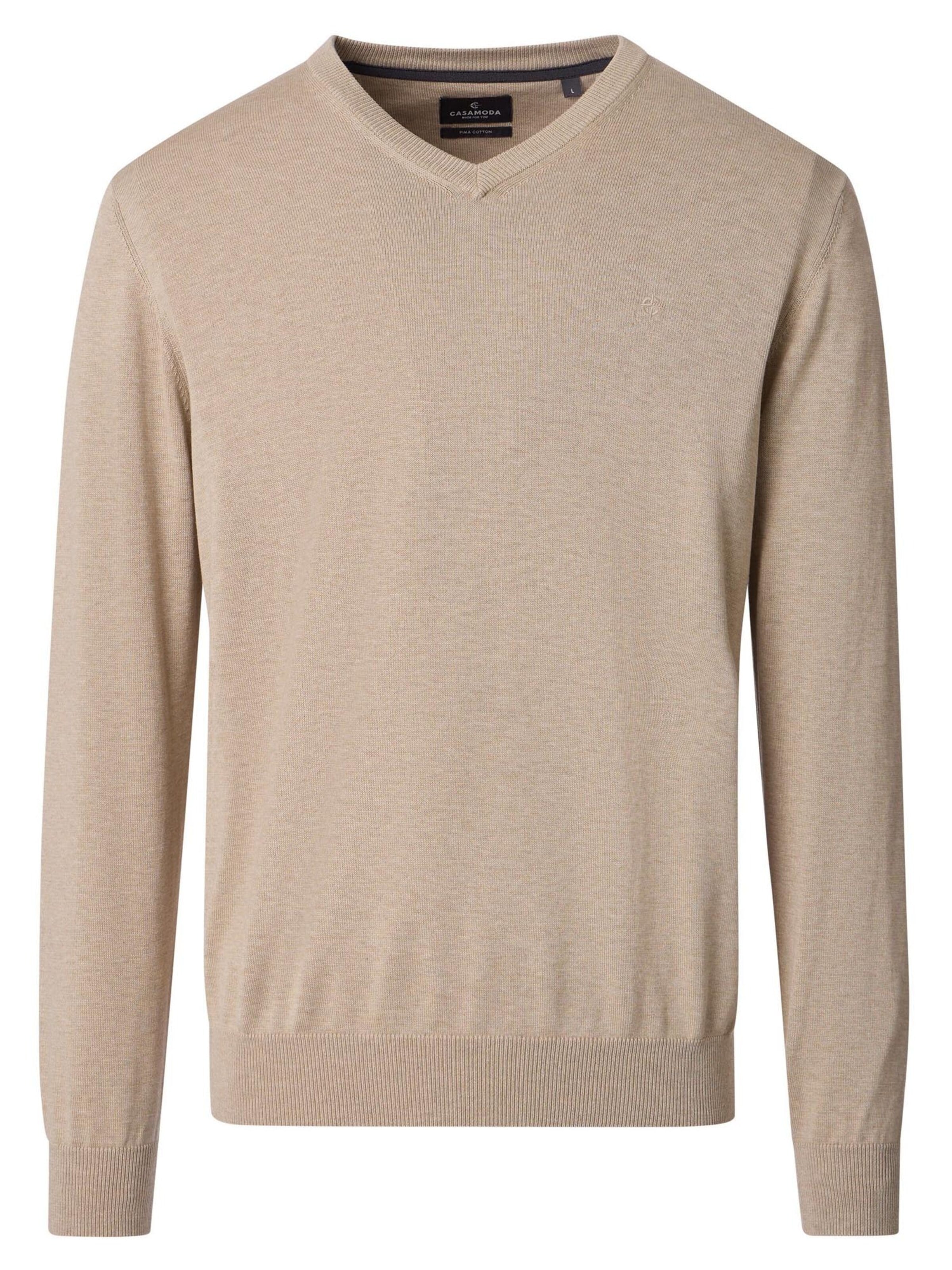 CASAMODA Sweater 'Basic' in Beige: front