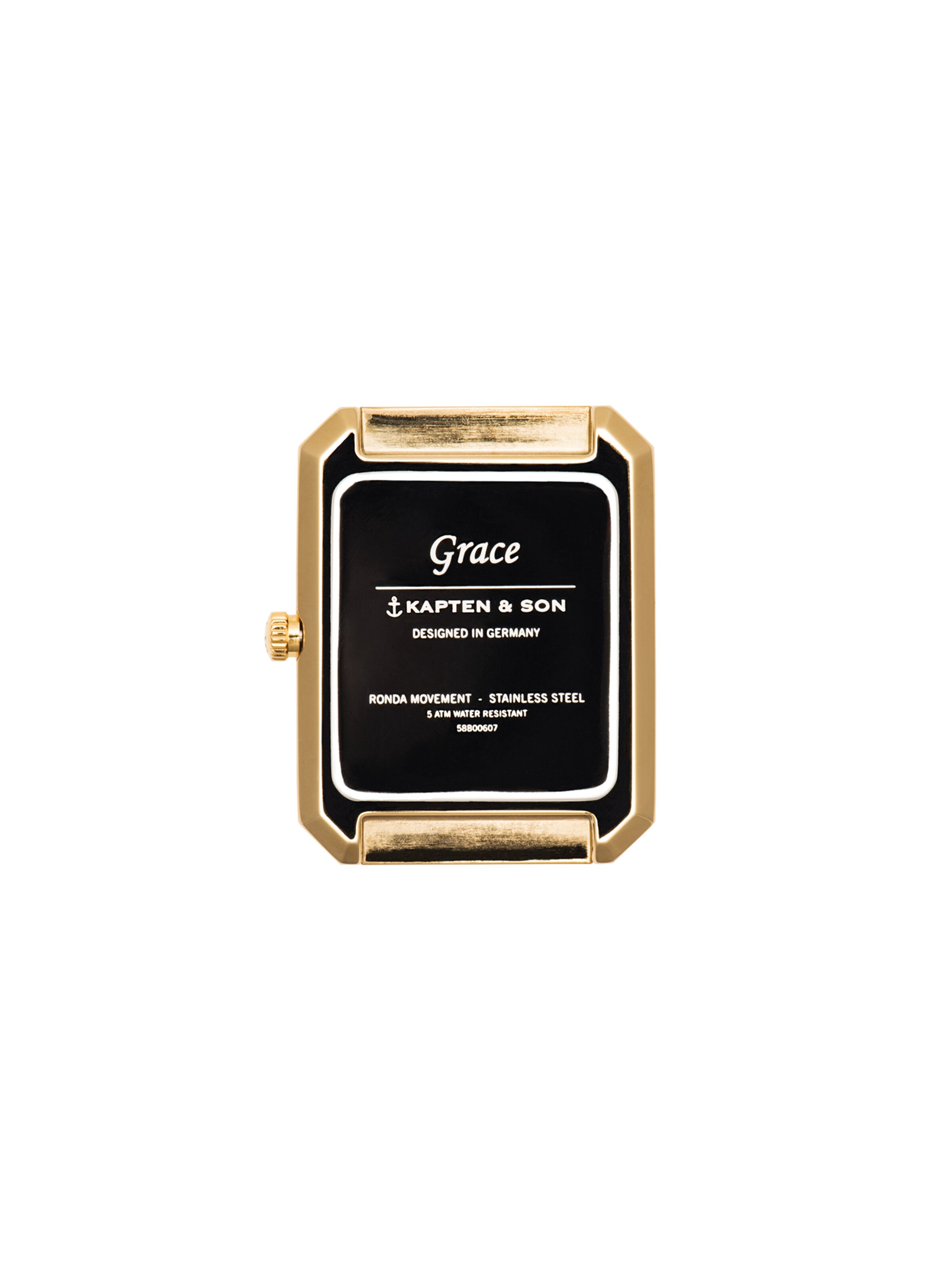 zelts Kapten & Son Analogais pulkstenis 'Grace Gold Mesh'