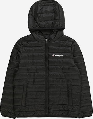 Champion Authentic Athletic Apparel Between-Season Jacket in Black: front