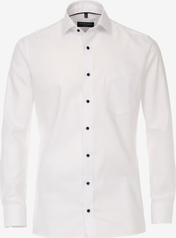 CASAMODA Button Up Shirt in White: front