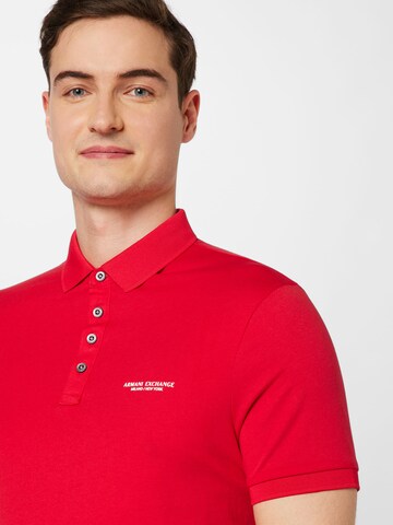 ARMANI EXCHANGE Poloshirt in Rot